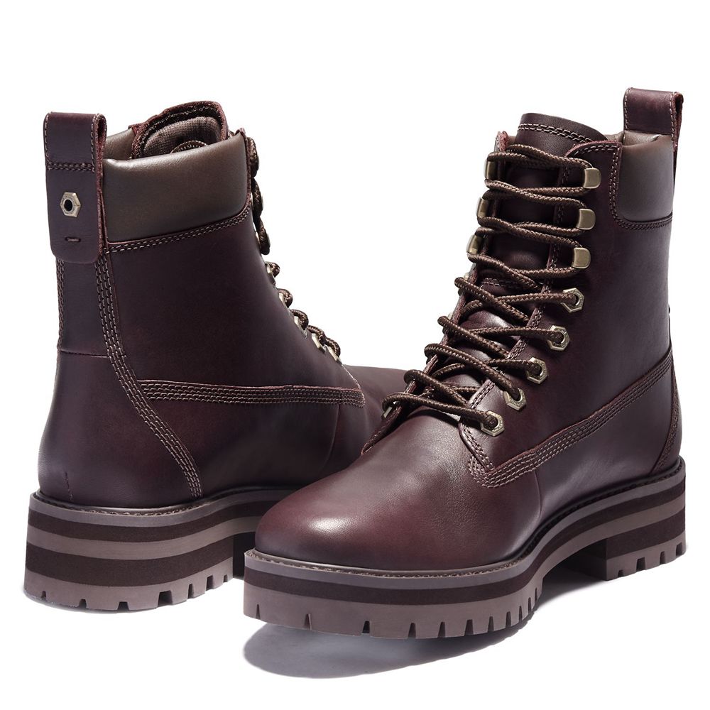 Botas de Invierno Timberland Hombre Courma Guy Waterproof Burdeos - Chile QXA-840736
